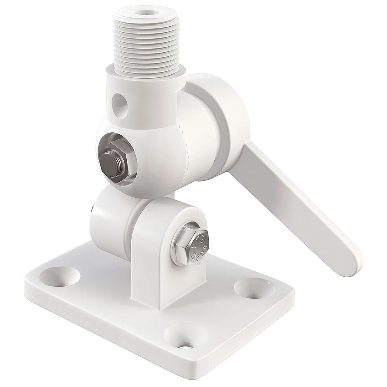 Shakespeare 4186-BP Marine Ratchet Mount - Nylon, White - 4186-BP