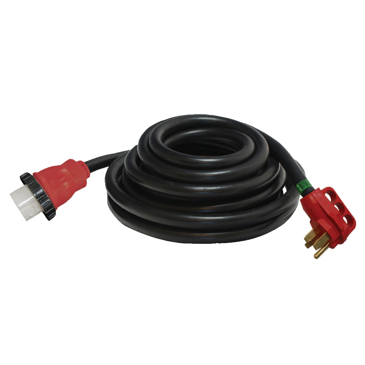 Valterra A10-5025ED Mighty Cord 50 Amp Detachable Power Cord with Handle - 25', Red - A10-5025ED