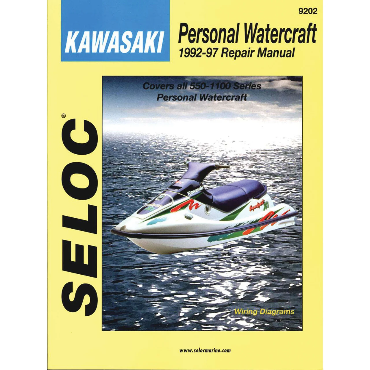 Sierra 18-09202 Seloc Repair Manual for Kawasaki Personal Watercraft - 1992-1997 - 18-09202