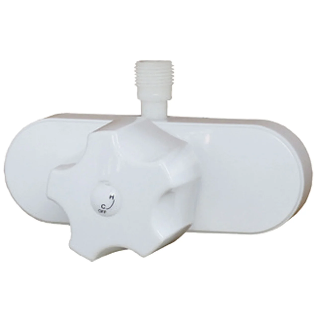 Empire Brass CRD-SL53-SHWRBX-WH Non-Metallic Single Knob Shower Valve With Vacuum Breaker 4" - White - CRD-SL53-SHWRBX-WH
