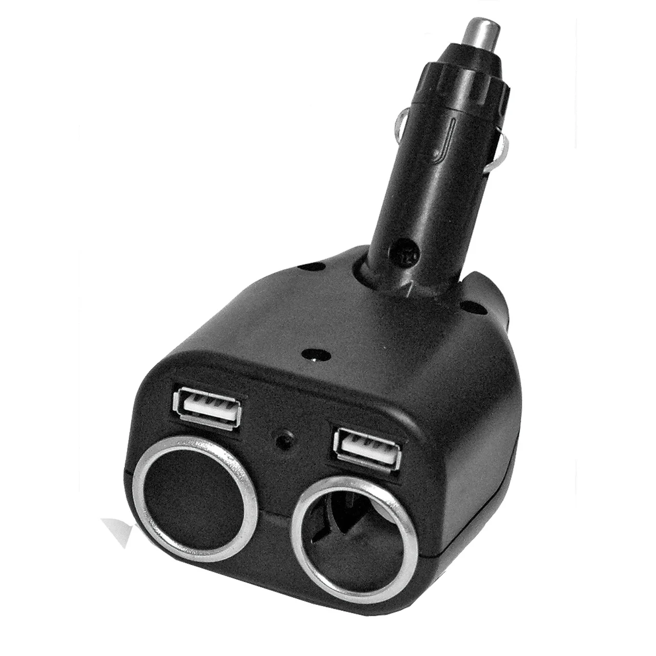 Prime Products 08-5048 12V Adapter with Dual Outlets and USB Ports - 1149998