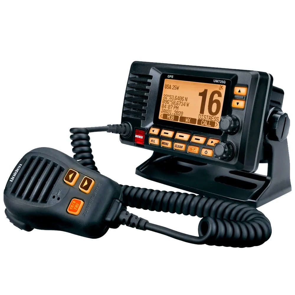 Uniden UM725 Fixed Mount VHF w/GPS & Bluetooth - Black – Marine Electrical Replacement Part