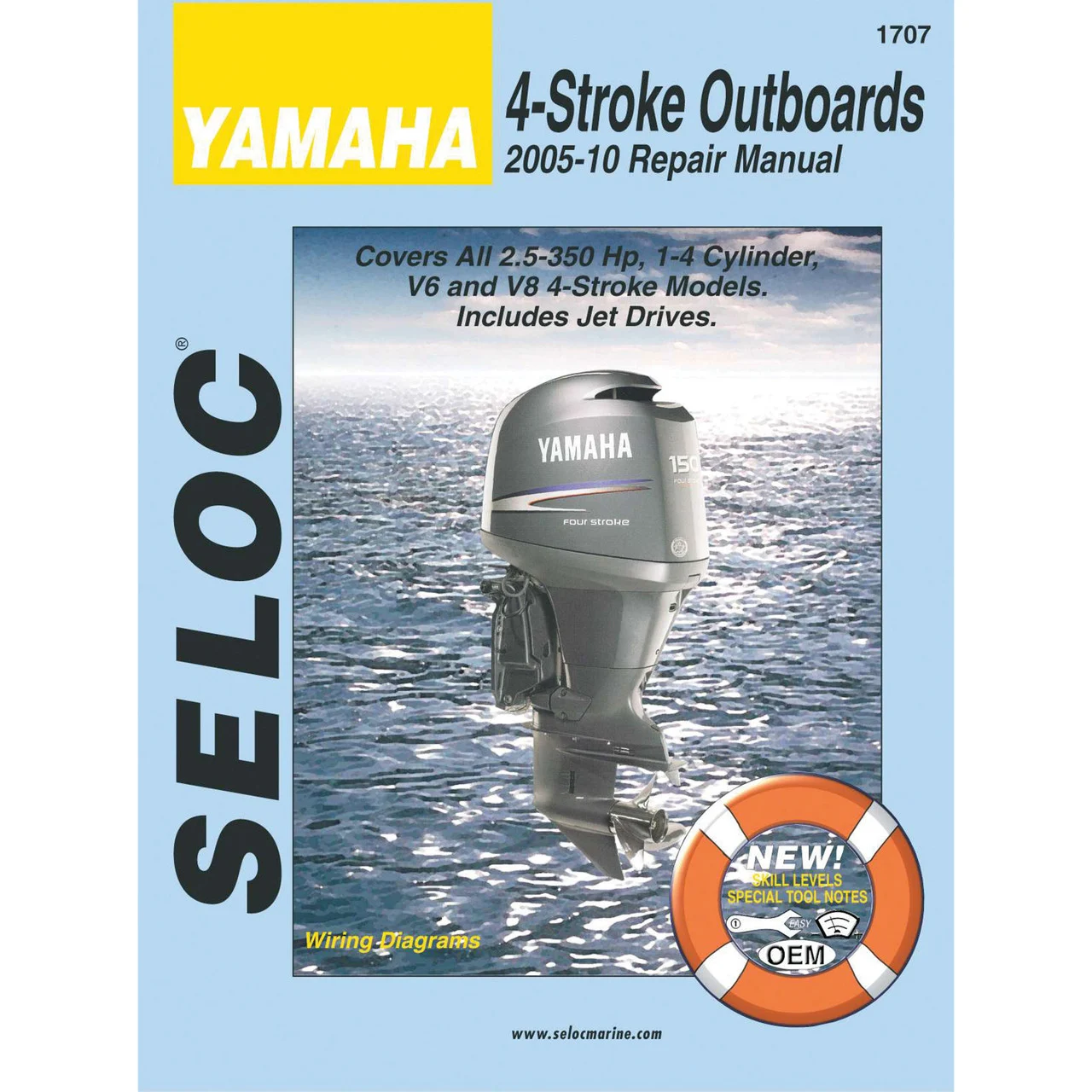 Sierra 18-01707 Seloc Repair Manual for Yamaha Outboards - All 4-Stroke 2005-2010 - 18-01707