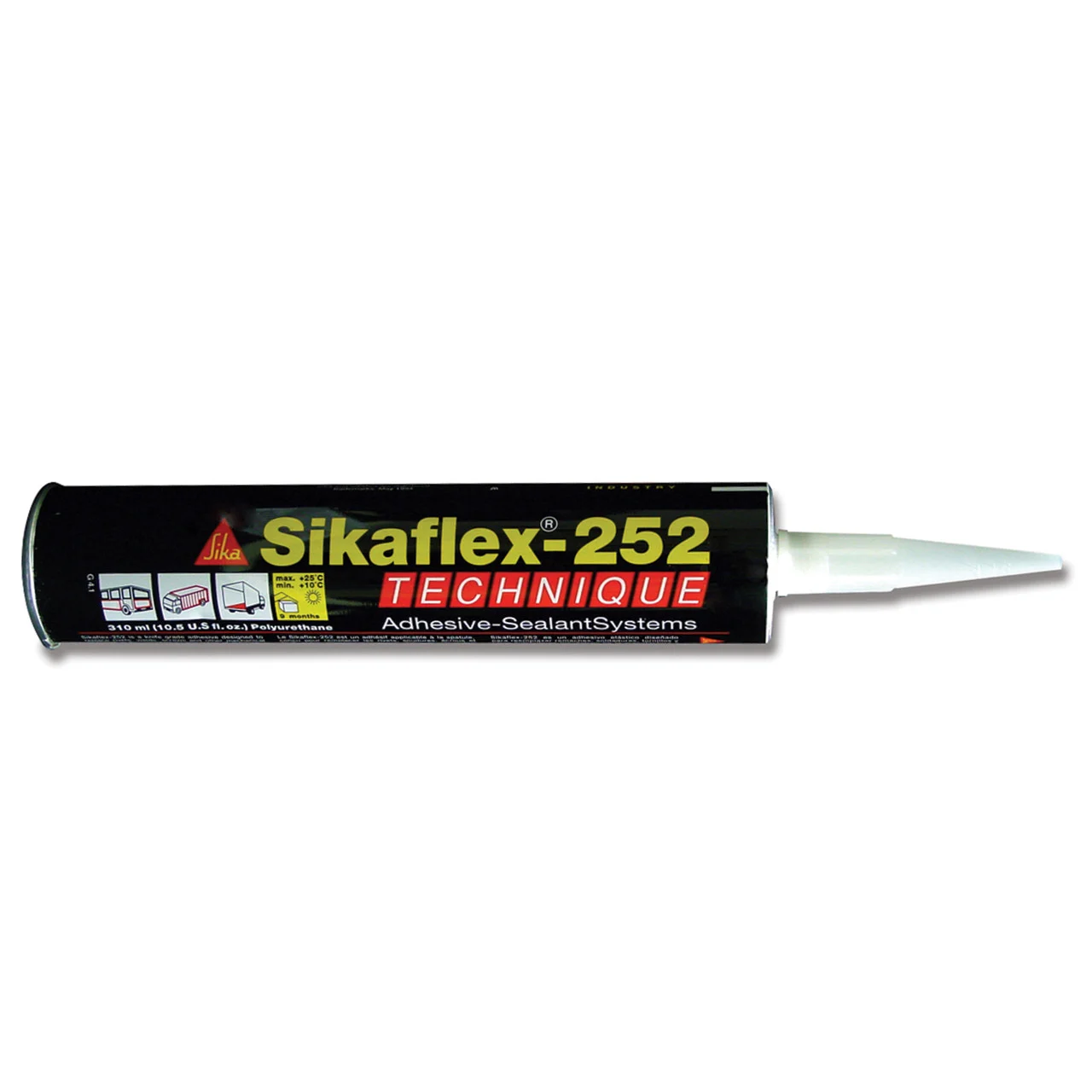 AP Products 017-90916 Sikaflex-252, Black - 017-90916