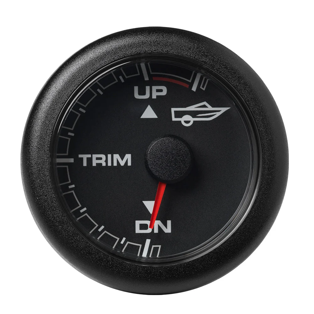 Veratron 52MM (2-1/16") OceanLink Engine Trim Gauge - Black Dial & Bezel – Marine Boat Replacement Part