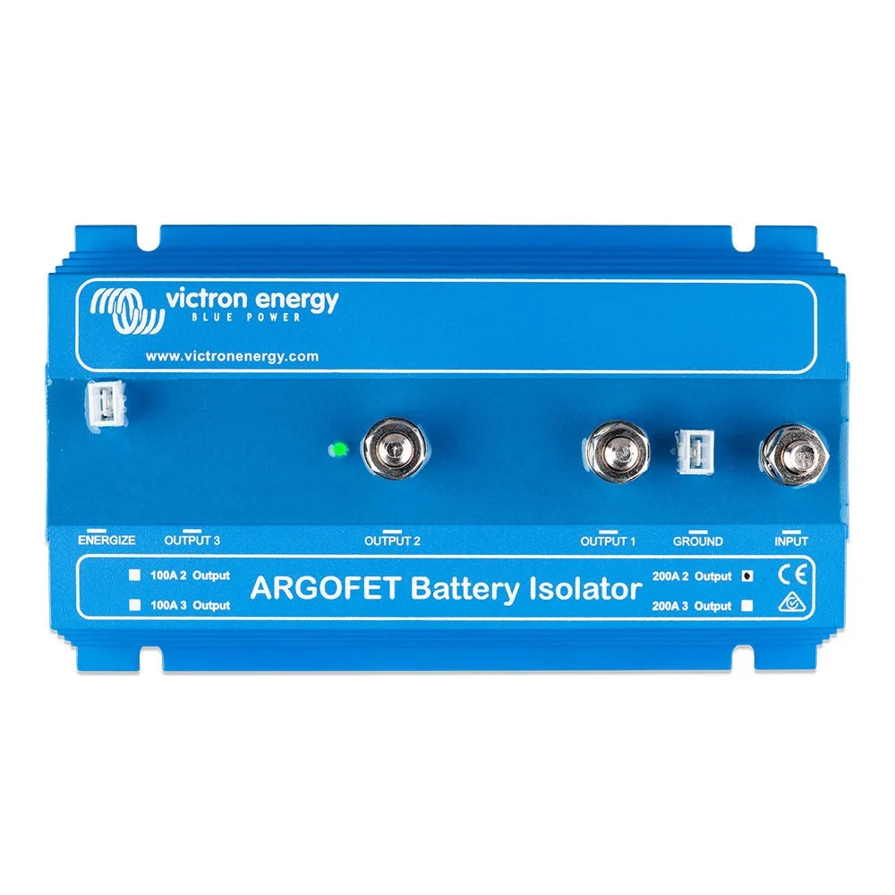 Victron Energy ArgoFET 200-2 Battery Isolator - 200AMP - 1 Alternator, 2 Batteries – Marine Boat Replacement Part