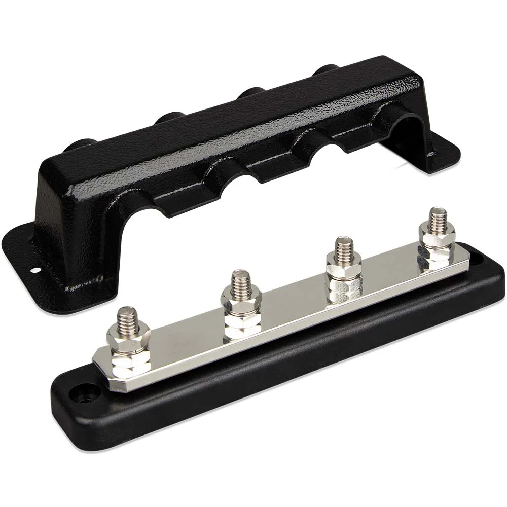 Victron Energy Busbar 250A 4P & Cover 4X 5/16" Terminals – Marine Electrical Replacement Part