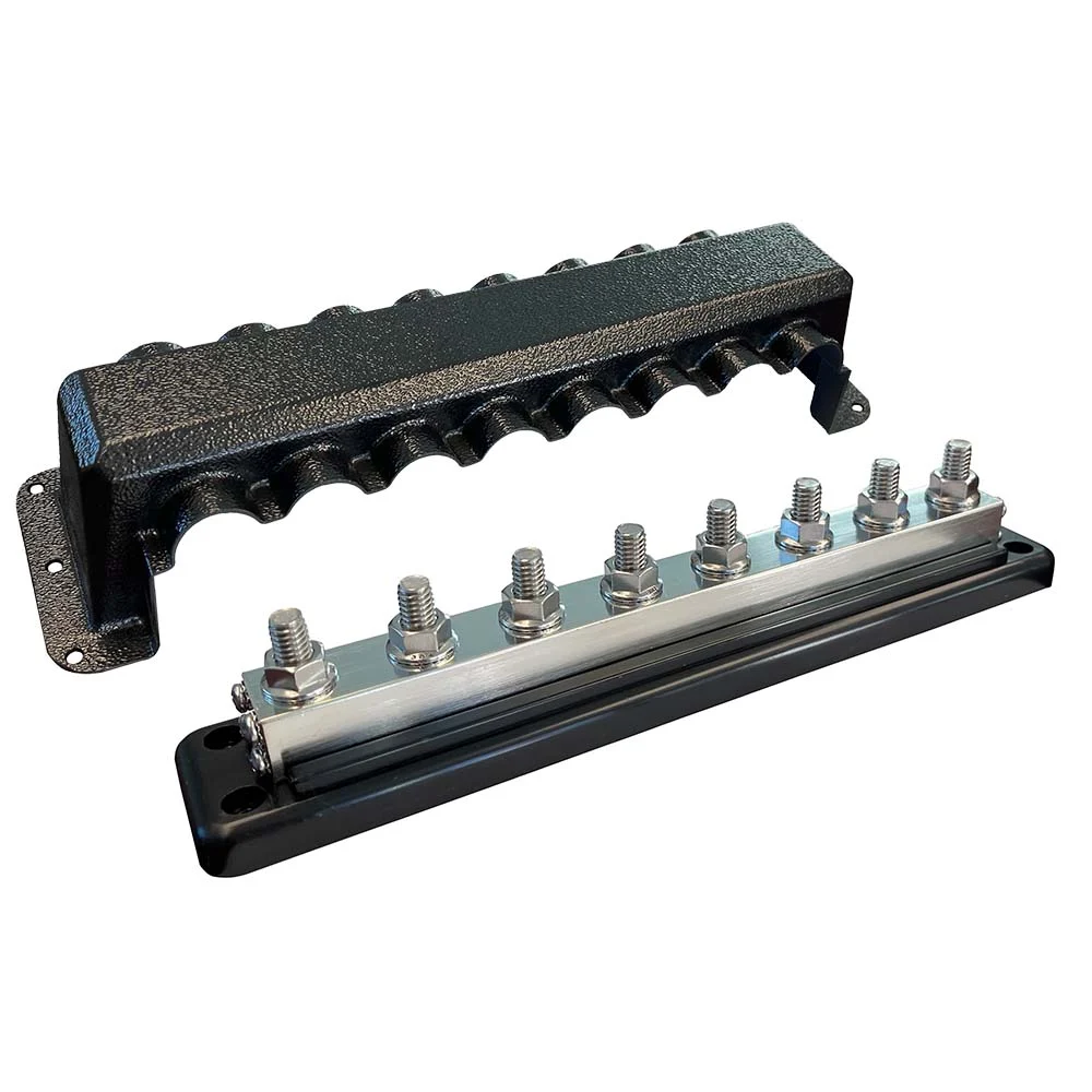 Victron Energy Busbar 600A 8P & Cover 8X 3/8" Plus 8X M8 Terminals – Marine Electrical Replacement Part