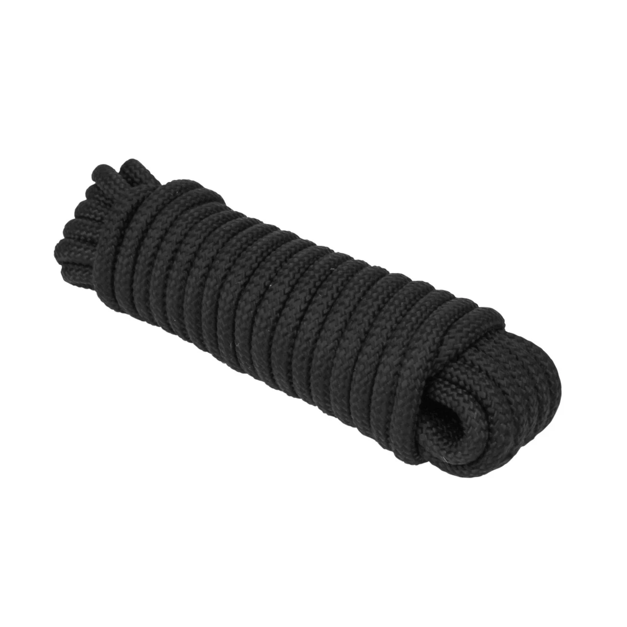 Extreme Max 3008.0313 16-Strand Diamond Braid Utility Rope - 3/8" x 50', Black - 3008.0313