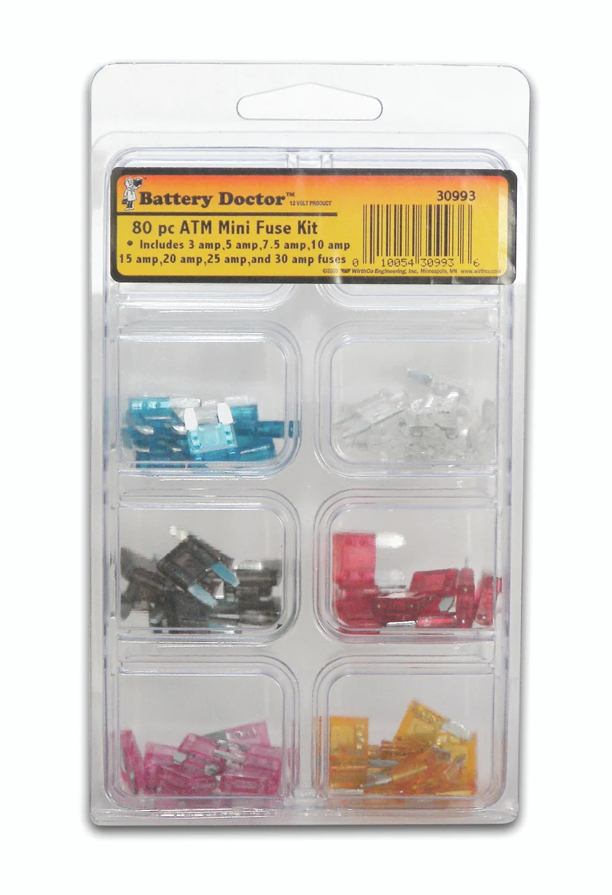 Battery Doctor 30993 MiniBlade Fuse Kit - 80 Piece - 30993