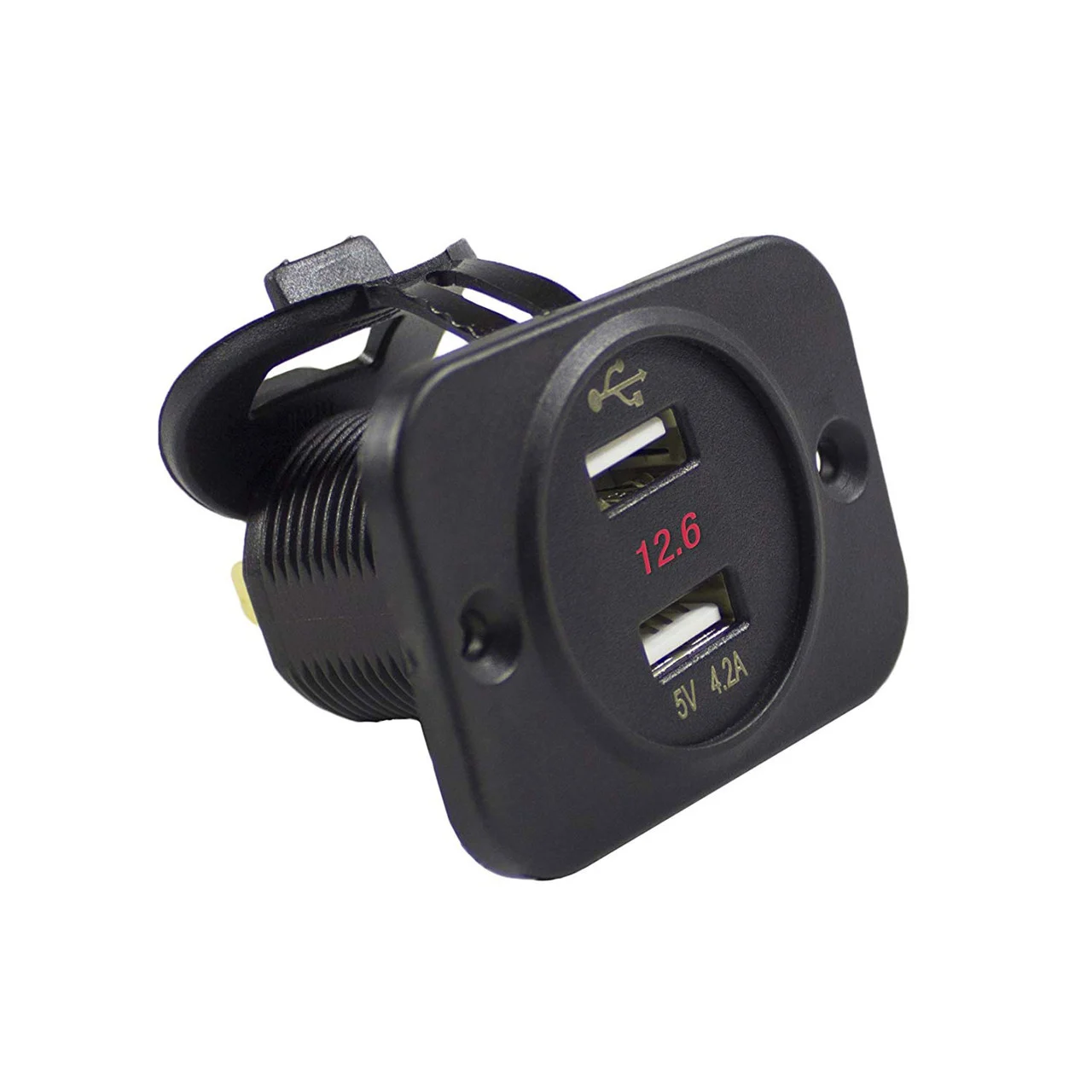 Wirthco Engineering Inc 20602 Dual USB With Voltage Meter - 20602