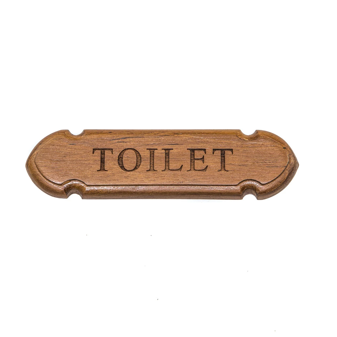 Whitecap 62674 Teak Name Plate - Toilet - 62674