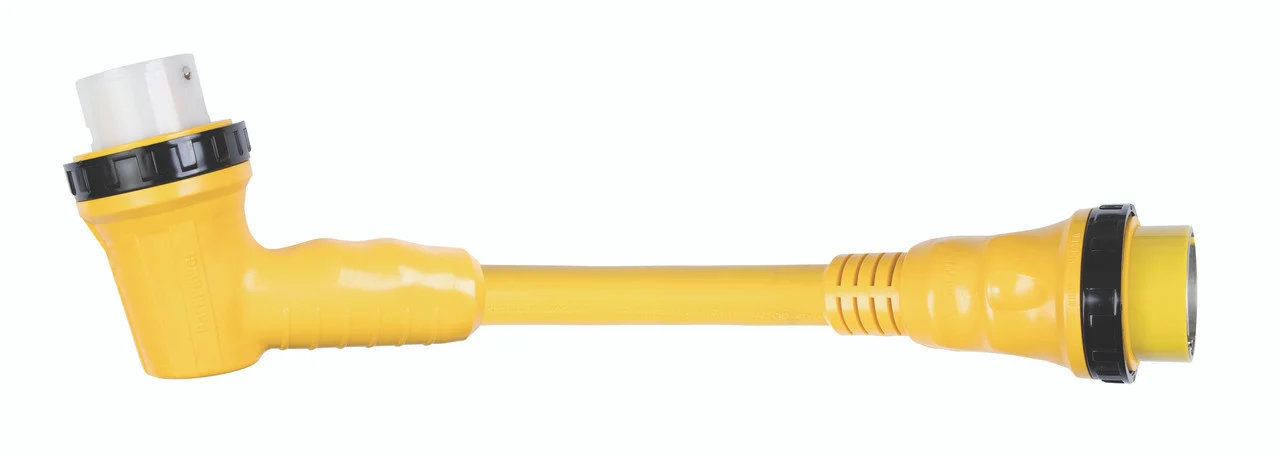 ParkPower 1RPC50RV Right Angle Adapter - 50A Male to 50A Female - 1RPC50RV
