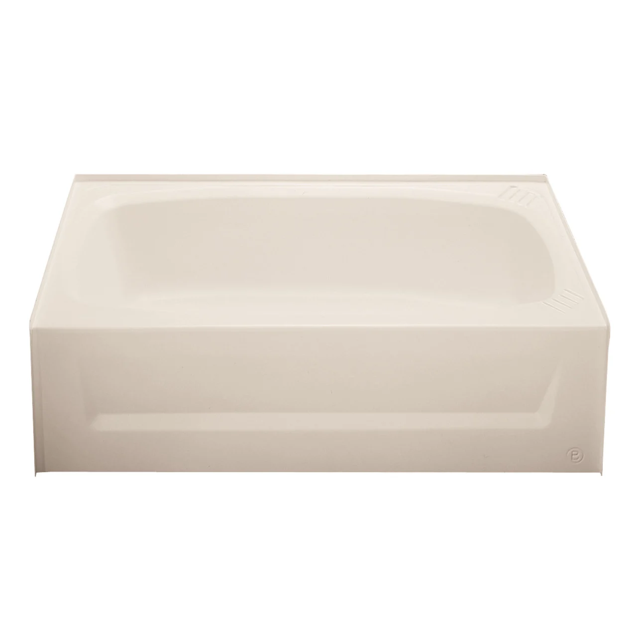 Kinro ALM2754A RH-SPK ABS Bath Tub with Apron - 27" x 54", Right Hand, Almond - 208948