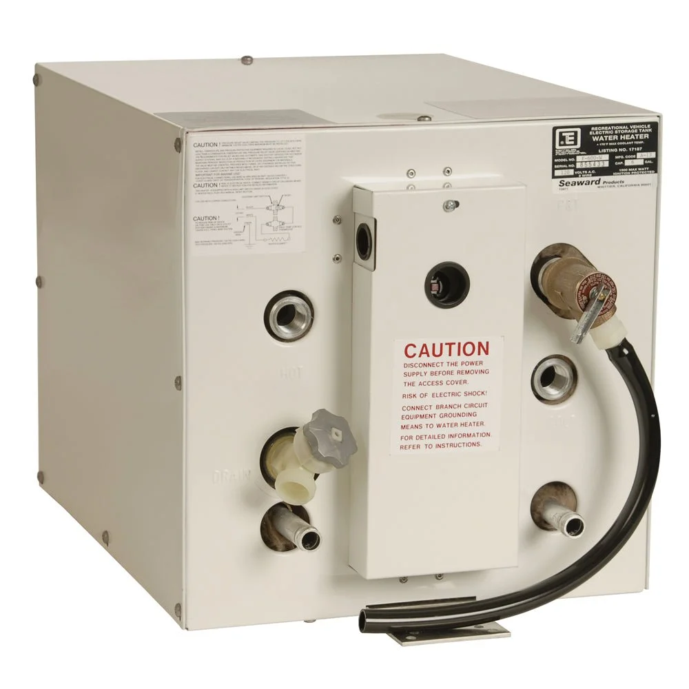 Whale Marine Whale Seaward 6 Gallon Hot Water Heater w/Front Heat Exchager - White Epoxy - 120V - 1500W