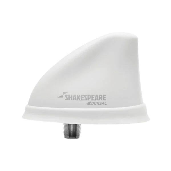 Shakespeare White Low Profile Dorsal Antenna 2 – Marine Boat Replacement Part