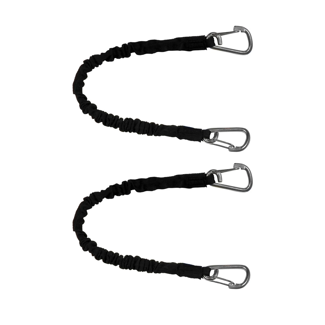 Extreme Max 3006.2882 BoatTector High-Strength Line Snubber & Storage Bungee, Value 2-Pack - 18" with Medium Hooks, Black - 3006.2882