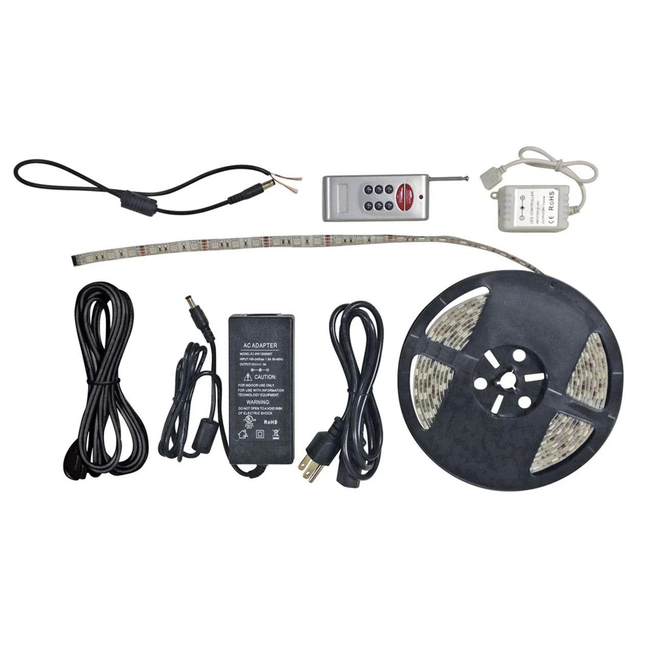 Diamond Group DG52688RF LED Strip Light Kit with RF Remote - 16', Multicolor - DG52688RF