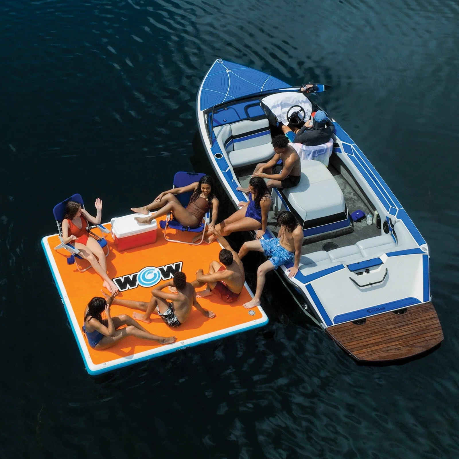 WOW Watersports Vacation Station Dock 8' x 8' with EVA Pad