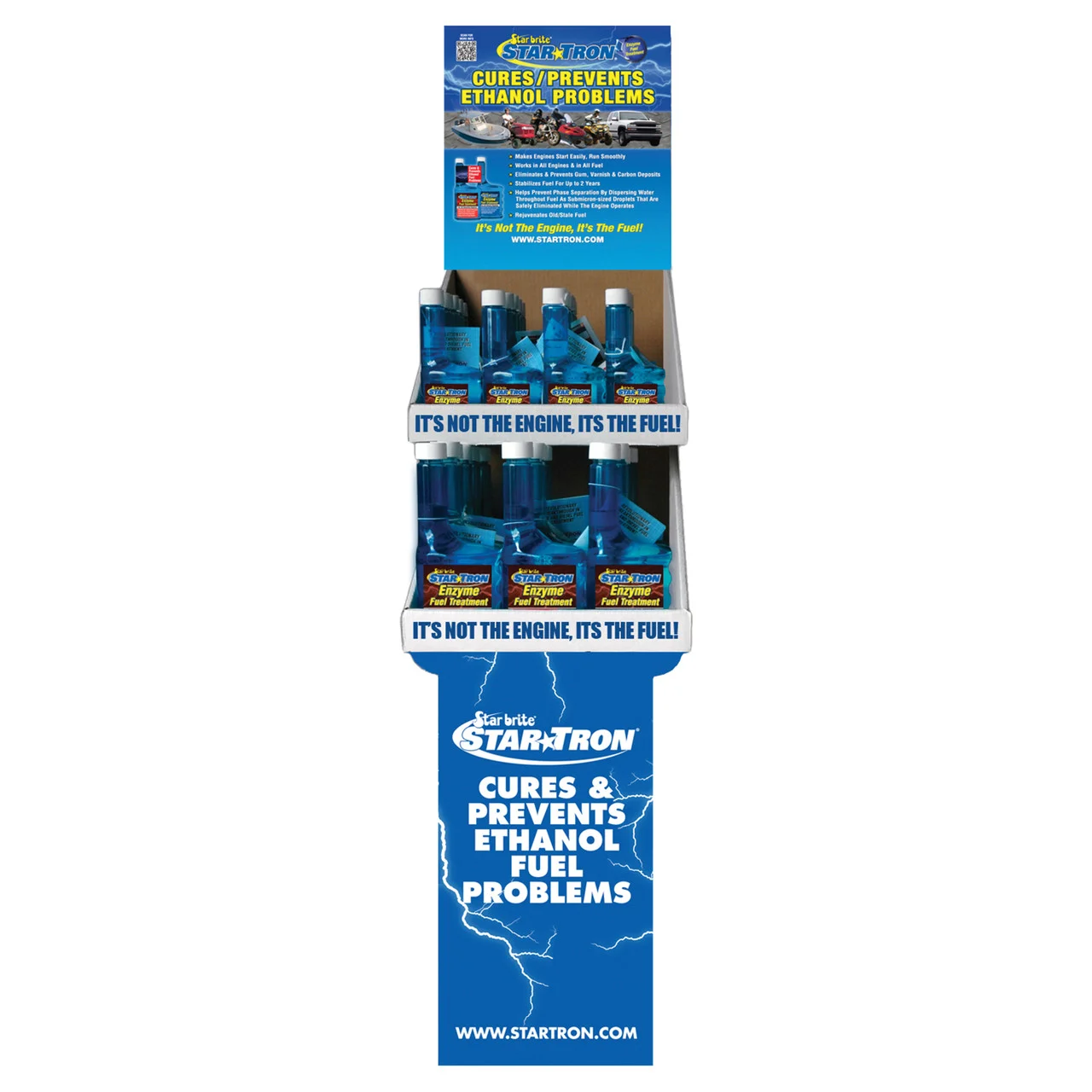 Star brite 093637 Star Tron Enzyme Fuel Treatment Concentrated Gas Formula - Small Display - 93637