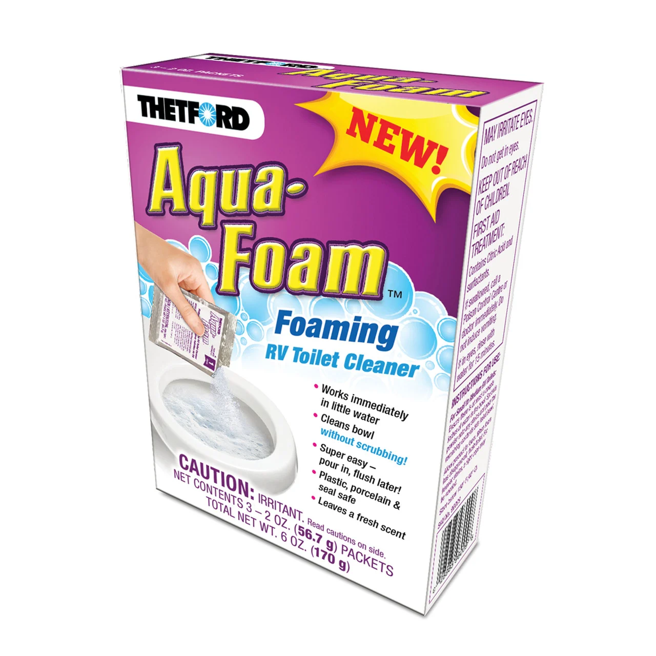 Thetford 96009 Aqua-Foam Toilet Cleaner - Pack of 3 - 96009
