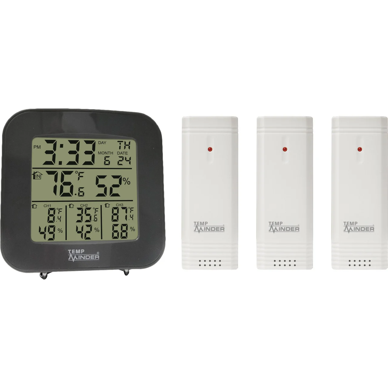 Minder MRI-333MX Weather Station 4-Zone Temp/Humidity - TM22250VP