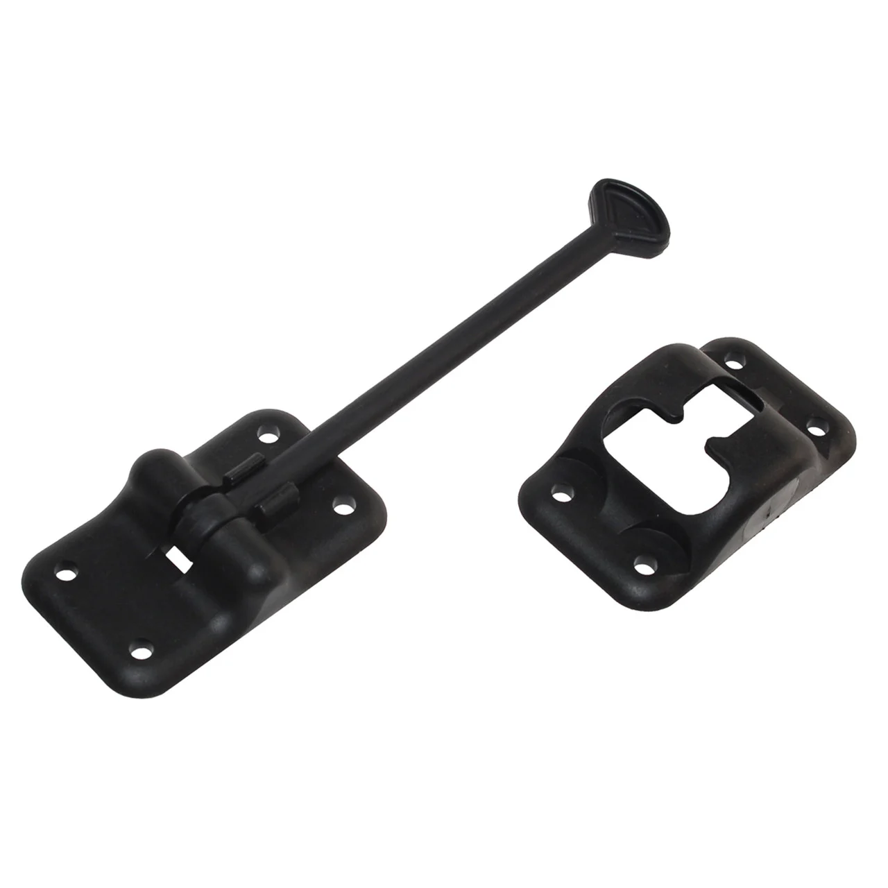 RV Designer E236 Plastic T-Style Entry Door Holder - Black, 6" - E236