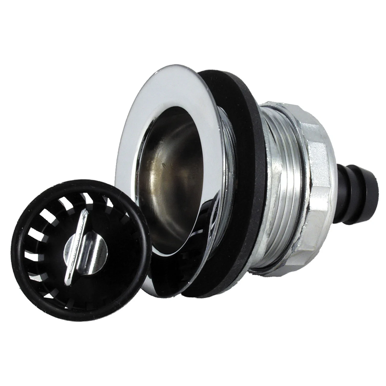 JR Products 9490-217-022 Strainer with Threaded Basket, Washer and Flange - 9490-217-022