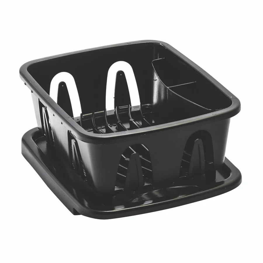 Camco 43512 Mini Dish Drainer & Tray Black - 43512