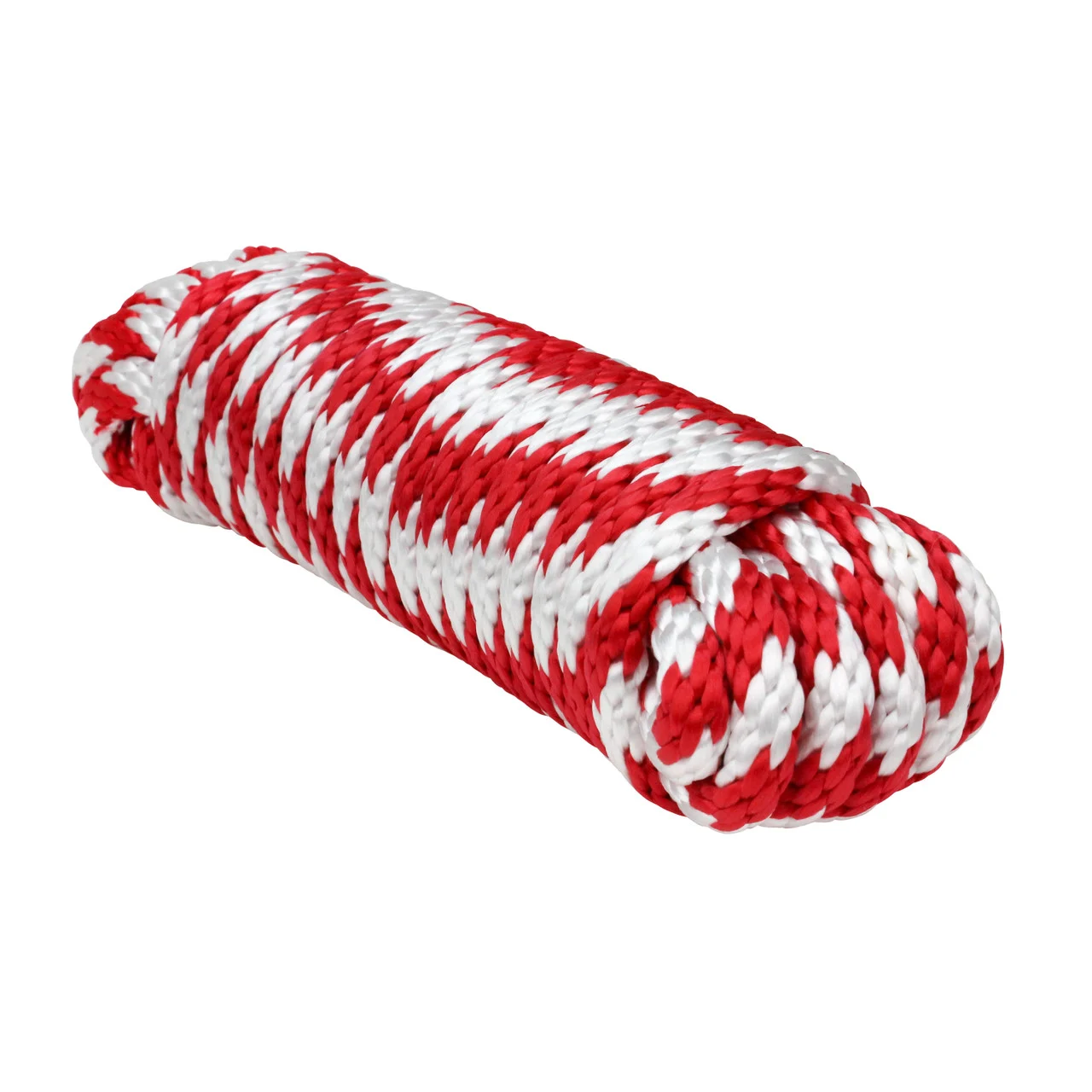 Extreme Max 3008.0163 Solid Braid MFP Utility Rope - 3/8" x 50', Red / White - 3008.0163
