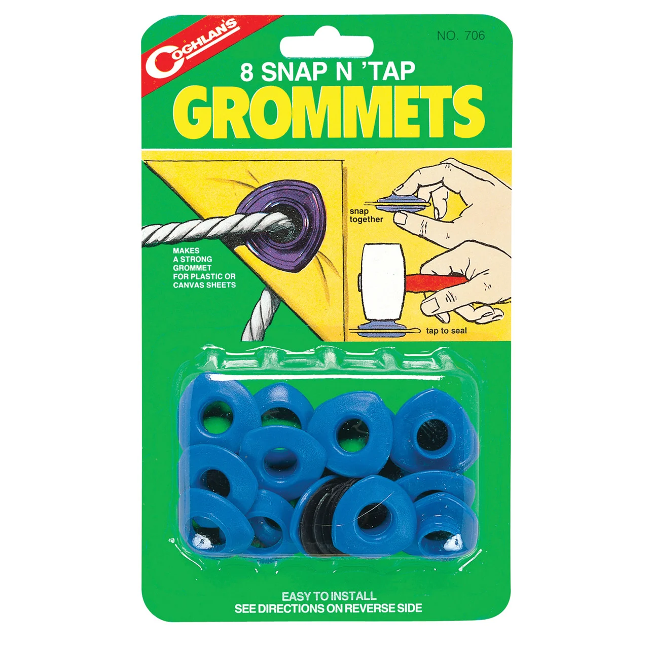 Coghlan's 706 Snap 'n Tap Grommets - 8-Pack - 706