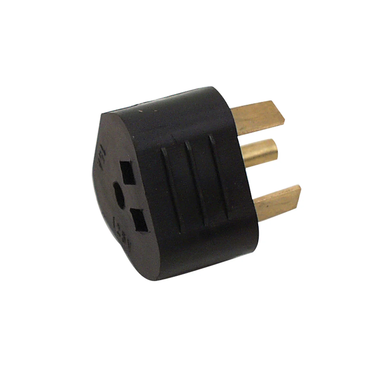 Valterra A10-3015A Mighty Cord Adapter Plug - 30AM to 15AF, Black (Bulk) - A10-3015A