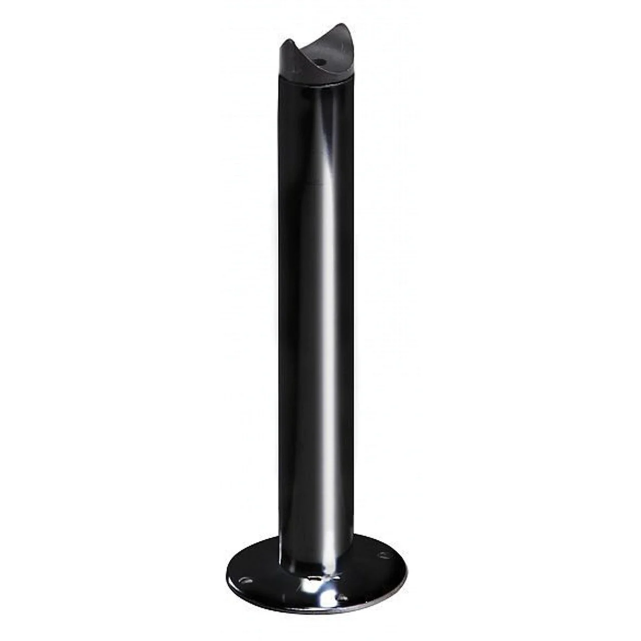 Stromberg Carlson 8531-B Universal Exterior RV Ladder Stand-Off Assembly with Round Base - Black, 12" - 8531-B