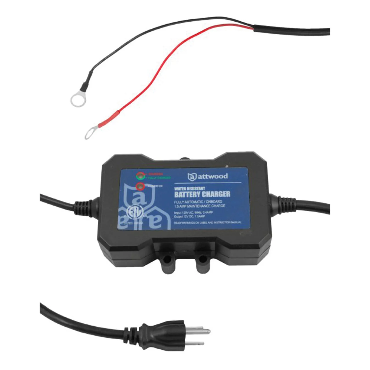 Attwood 11900-4 1.5 Amp Battery Maintenance Charger - 11900-4