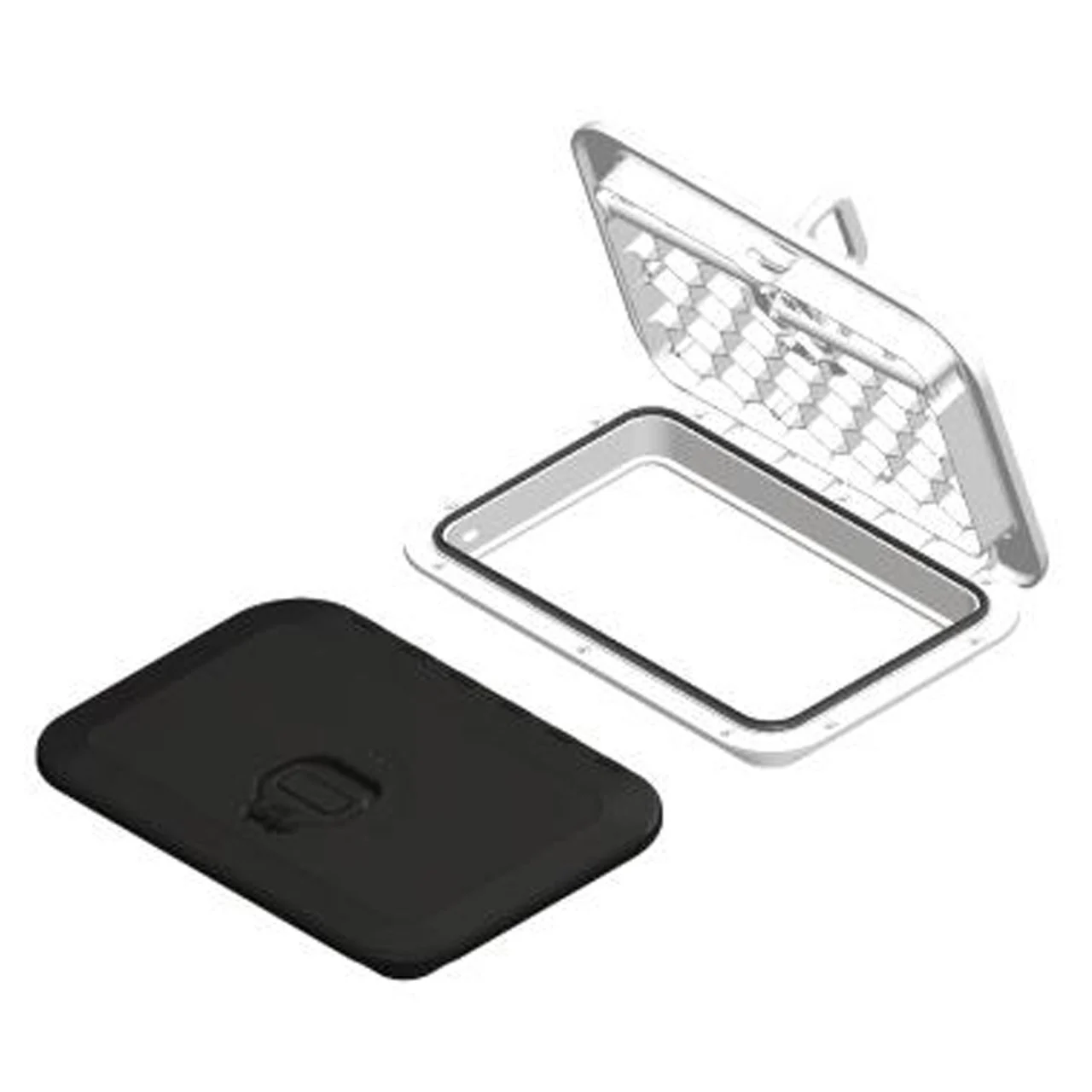 Sea-Dog 336520 Triple Latch Rectangular Marine Hatch - 10.25" x 14", White - 336520
