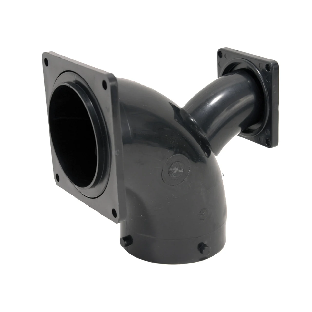 Valterra T1036 Flanged Valve Fitting - 2-Way Ell, 3" Bayonet x 3" Rotating Flange - T1036