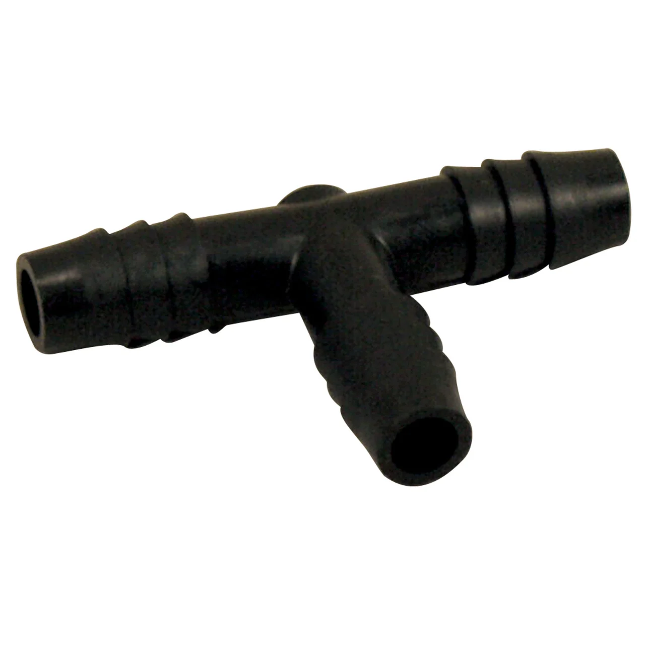 Midland Metal 33-429B Polyethylene Barb x Barb x Barb Tee - 3/8 in. x 3/8 in. x 3/8 in. - 33-429B