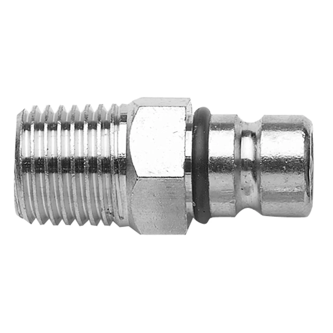 Moeller 033461-10 Chrome Plated Brass Male 1/4" NPT Fuel Engine Connector for Chrysler/Force - 033461-10