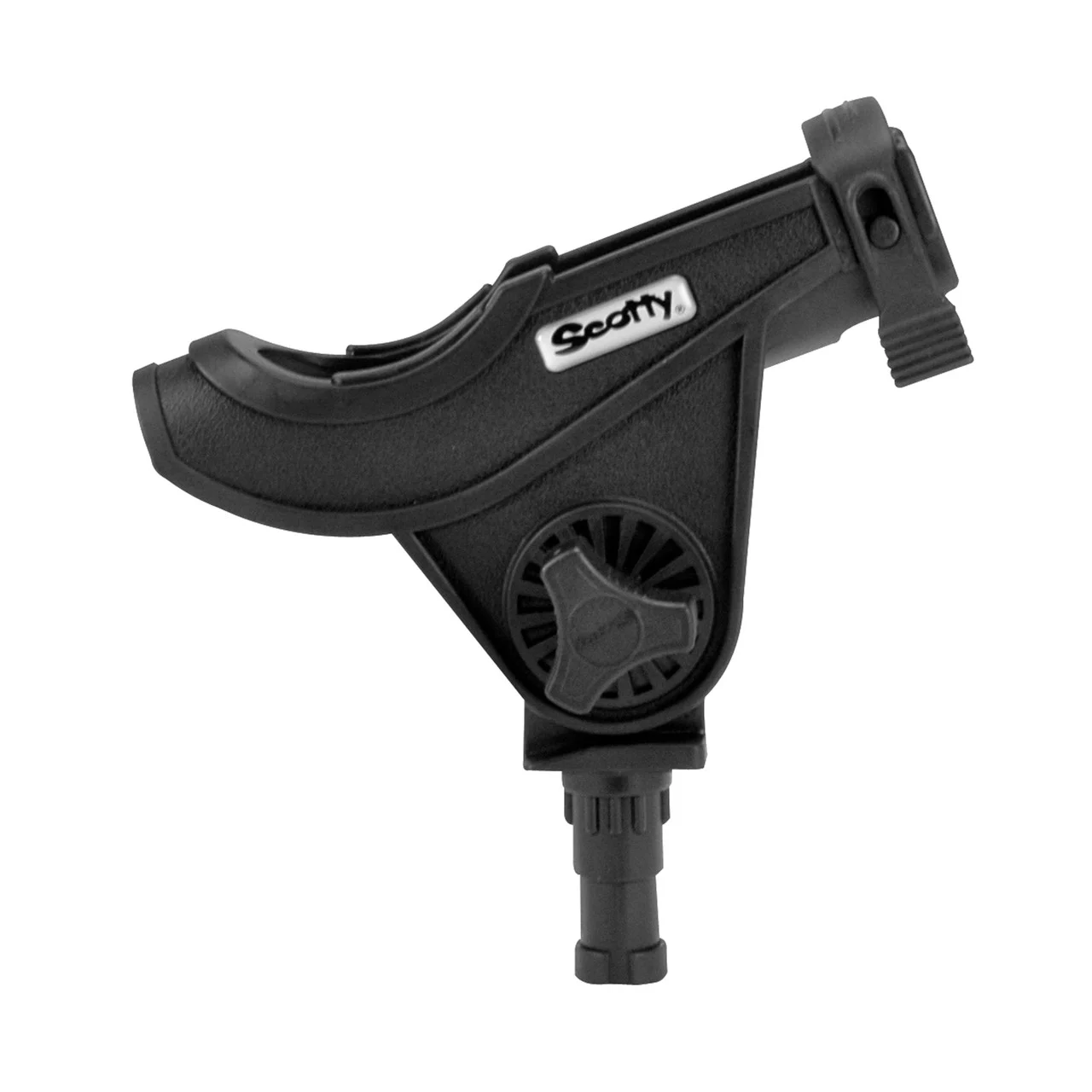 Scotty 280-BK Baitcaster/Spinning Rod Holder with Combination Side/Deck Mount - 0280-BK