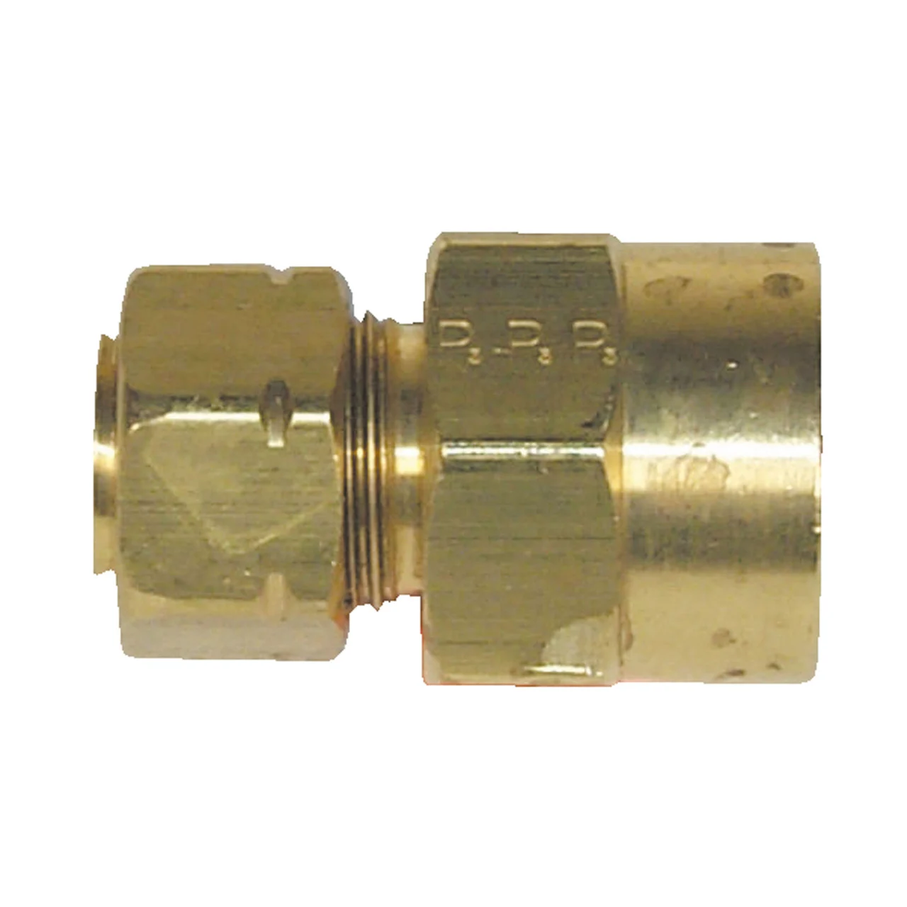 Parker 66CA-14-12 Compress-Align Brass Female Connector - 3/4" Tube x 3/4" Female NPT - 66CA-14-12