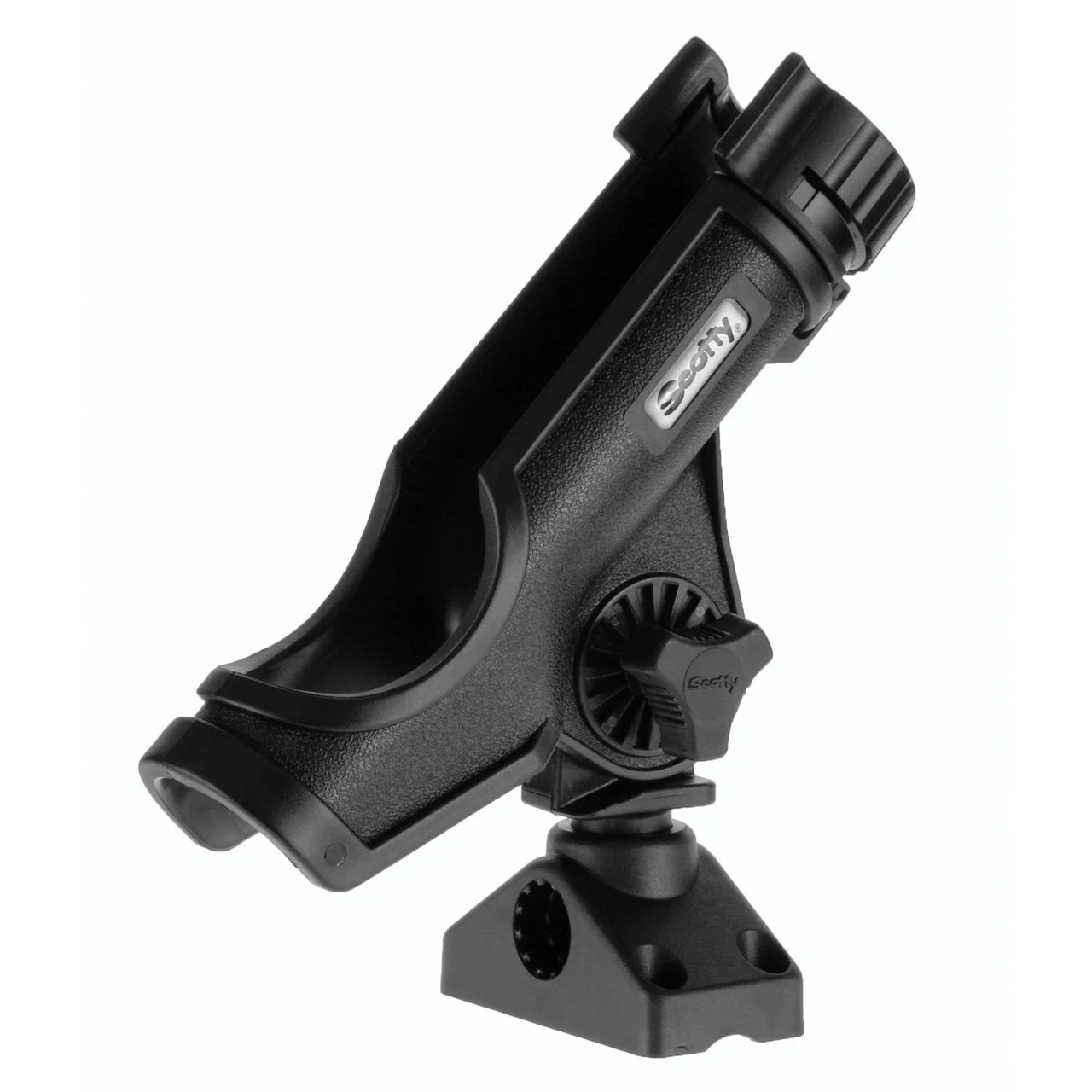 Scotty 0230-BK Powerlock Rod Holder with 241 Side/Deck Mount - Black - 0230-BK