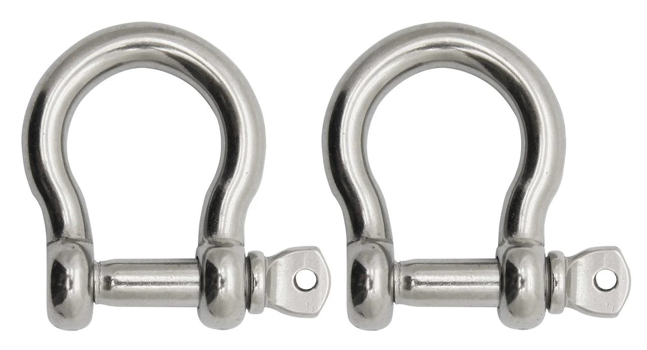 Extreme Max 3006.8299.2 BoatTector Stainless Steel Bow Shackle - 5/8", 2-Pack - 3006.8299.2