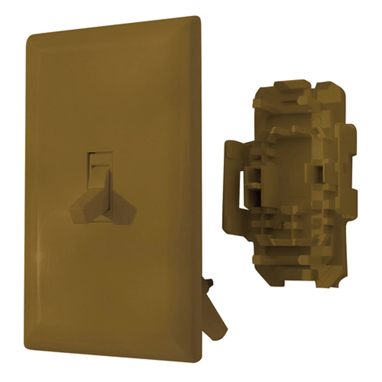Diamond Group by Valterra DG151BRVP Speed Box Toggle Switch with Cover - 15A, 125V, Brown - DG151BRVP