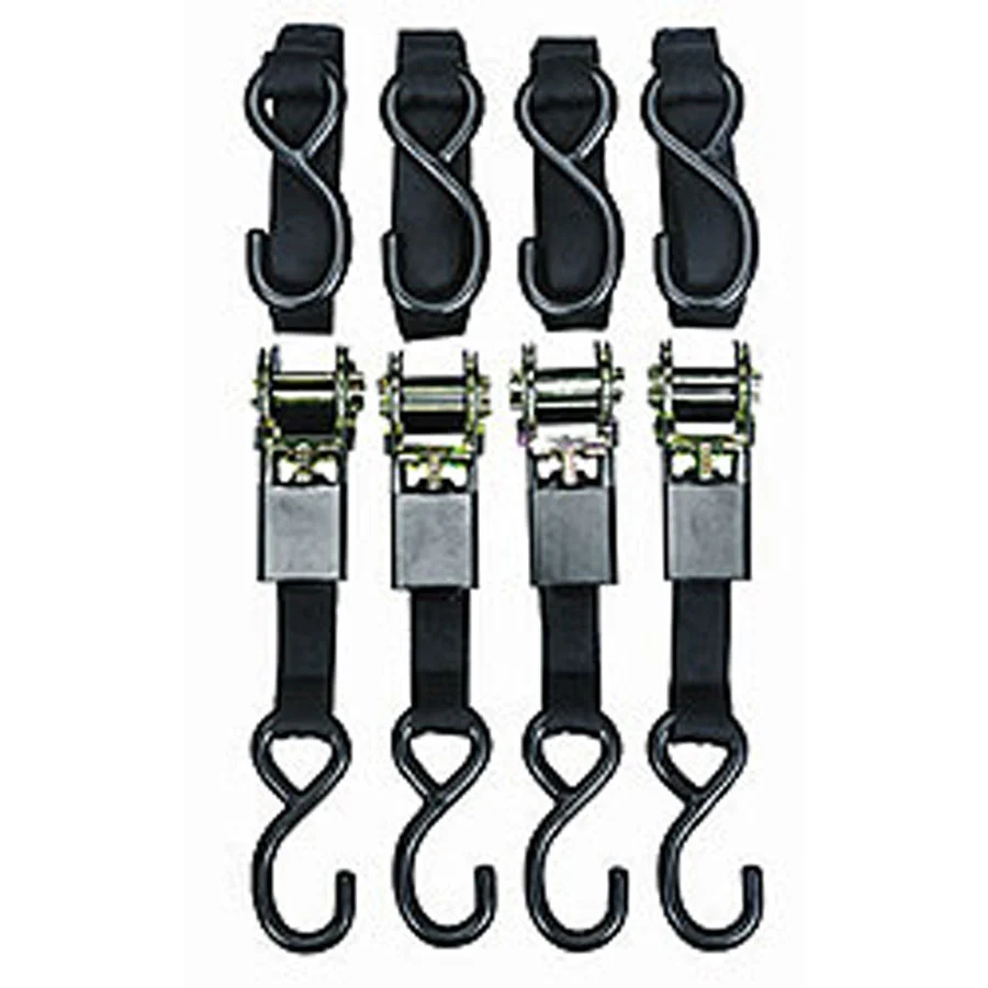 CargoBuckle F12636 Ratchet Tie-Down Value Pack - 1" x 15', 4 Pack - F12636