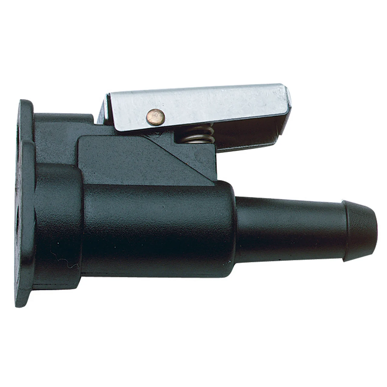 Moeller 033480-10 Female 2-Prong Clip Fuel Line Engine Connector for Johnson/Evinrude BRP - 3/8" Barb - 033480-10