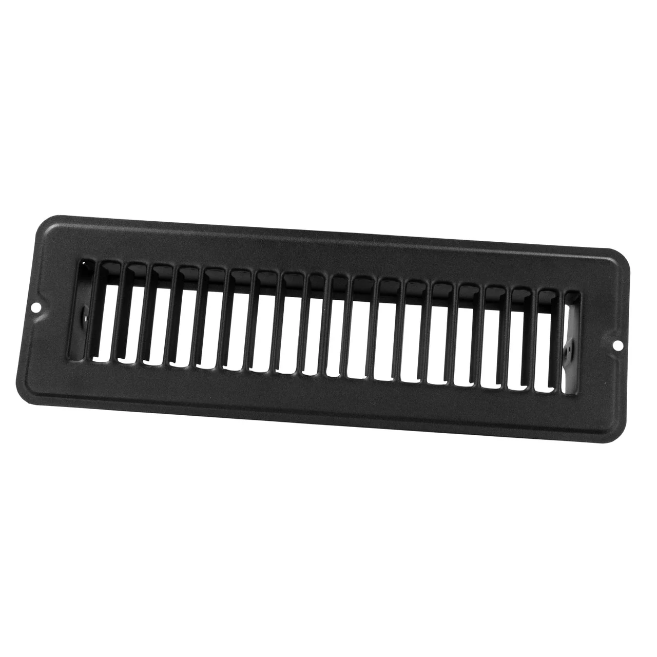 JR Products 02-29165 Undampered Floor Register - Black, 4" x 8" - 02-29165