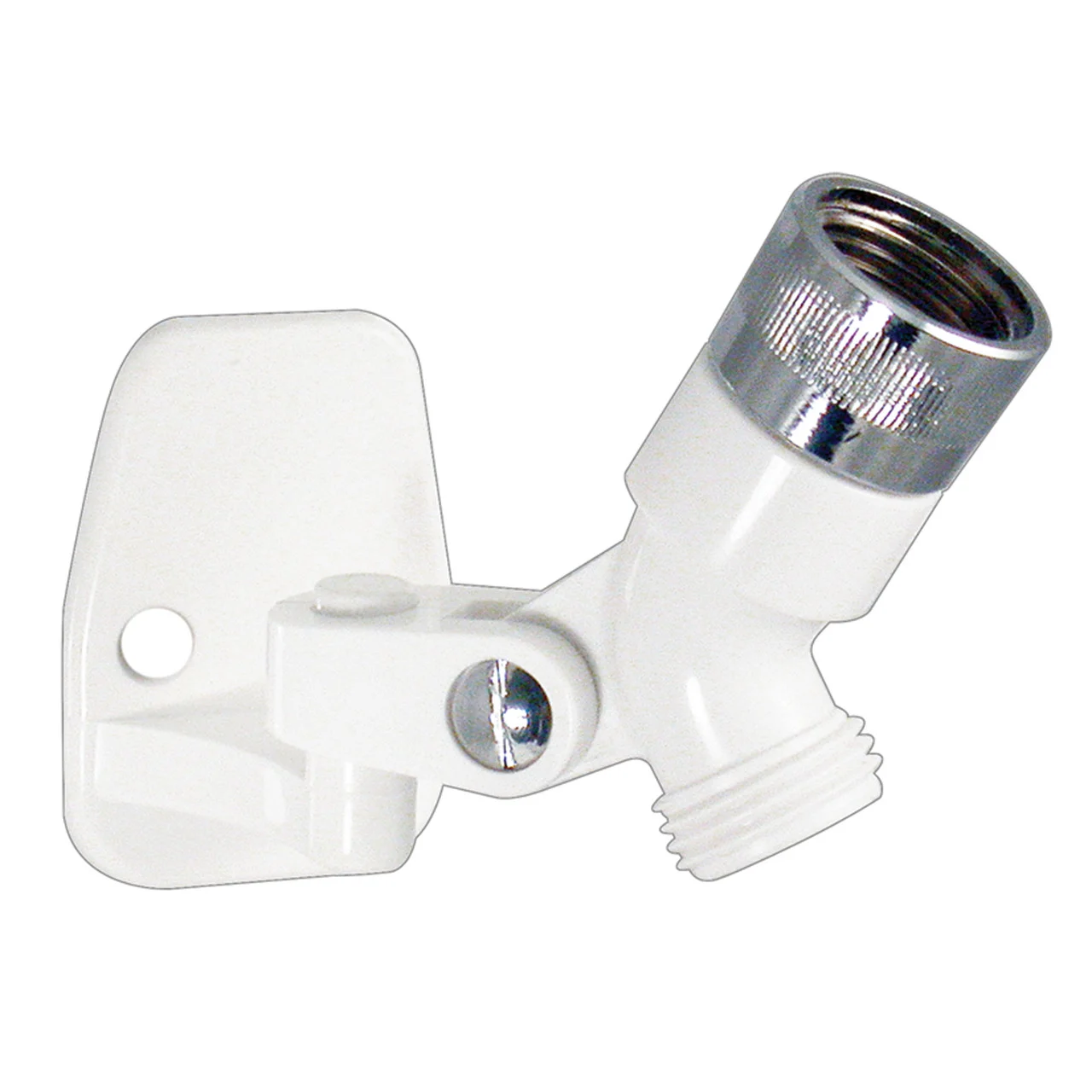 Phoenix Faucets by Valterra PF276003 Swivel Shower Connector and Wall Bracket for Handheld Shower - White - PF276003
